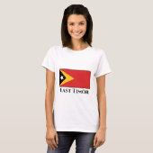 Flagge Osttimors T-Shirt (Vorne ganz)