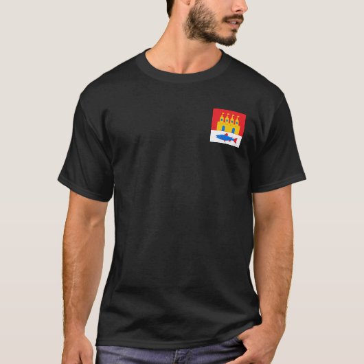 Flagge Oulu, Finnland T - Shirt (Vorderseite)