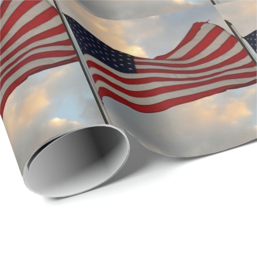 Flagge-Packpapier Geschenkpapier (Rolleneckpunkt)