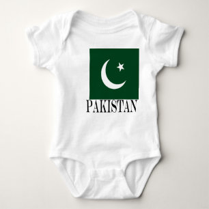Flagge Pakistans Baby Strampler
