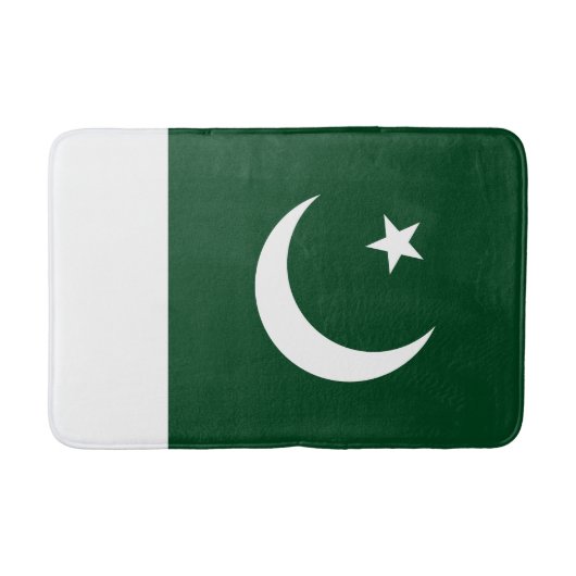 Flagge Pakistans Badematte (Vorderseite)