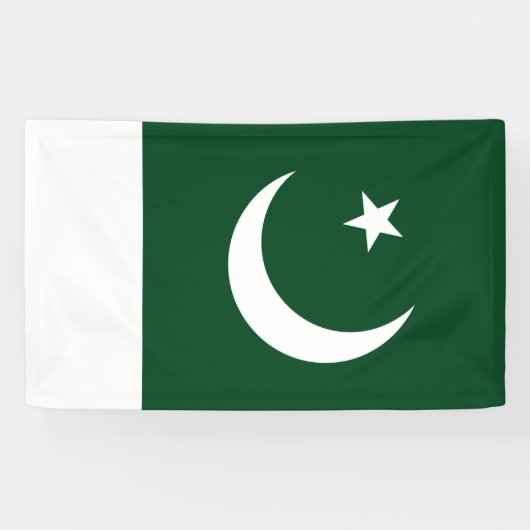 Flagge Pakistans Banner (Horizontal)
