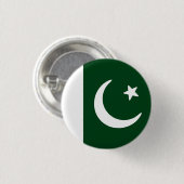 Flagge Pakistans Button (Vorne & Hinten)