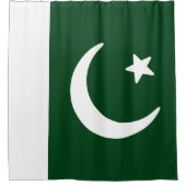 Flagge Pakistans Duschvorhang (Vorderseite)