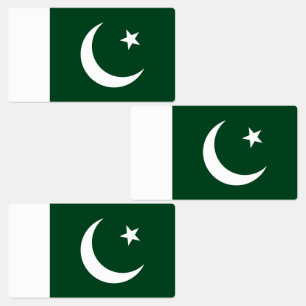 Flagge Pakistans Etiketten