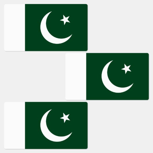 Flagge Pakistans Etiketten (Gruppe)