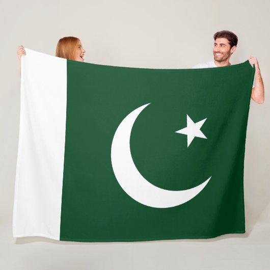Flagge Pakistans Fleecedecke (Beispiel)