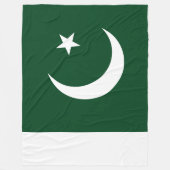 Flagge Pakistans Fleecedecke (Vorderseite)