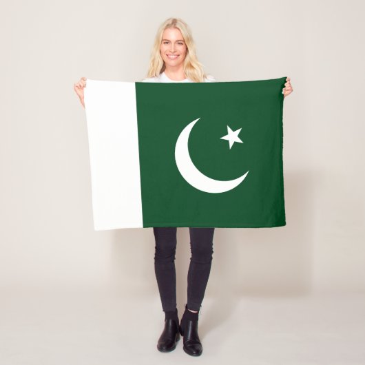 Flagge Pakistans Fleecedecke (Beispiel)