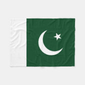 Flagge Pakistans Fleecedecke (Vorderseite (Horizontal))