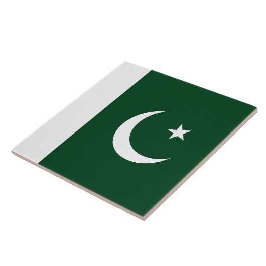 Flagge Pakistans Fliese (Seite)