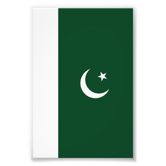 Flagge Pakistans Fotodruck (Vorne)