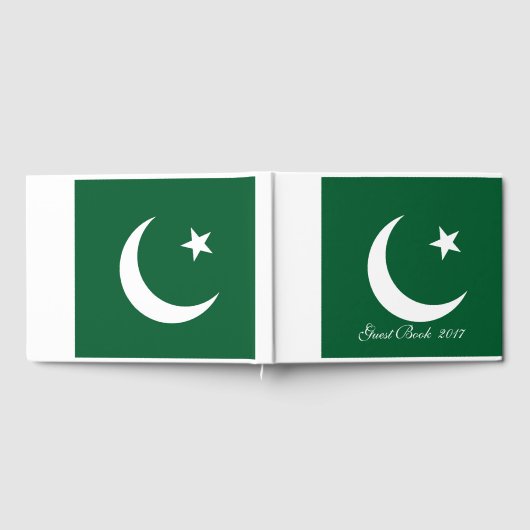 Flagge Pakistans Gästebuch (Voll)