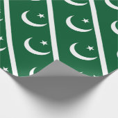 Flagge Pakistans Geschenkpapier (Ecke)