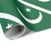 Flagge Pakistans Geschenkpapier (Rolleneckpunkt)