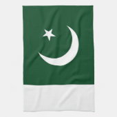 Flagge Pakistans Geschirrtuch (Vertikal)