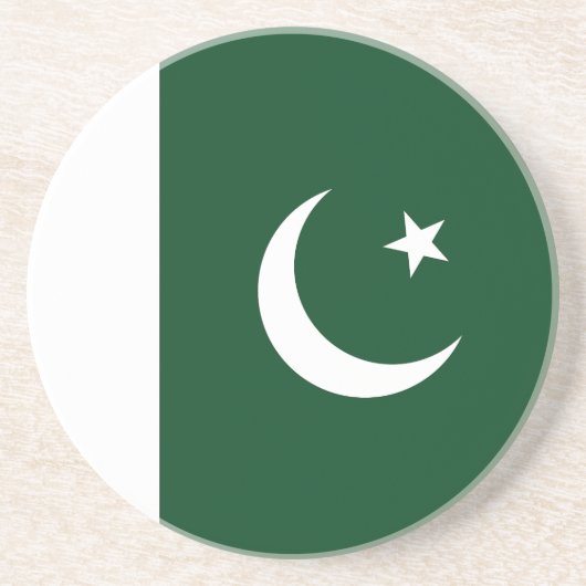Flagge Pakistans Getränkeuntersetzer (Vorne)