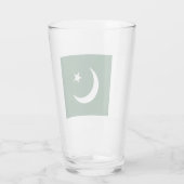 Flagge Pakistans Glas (Rückseite)