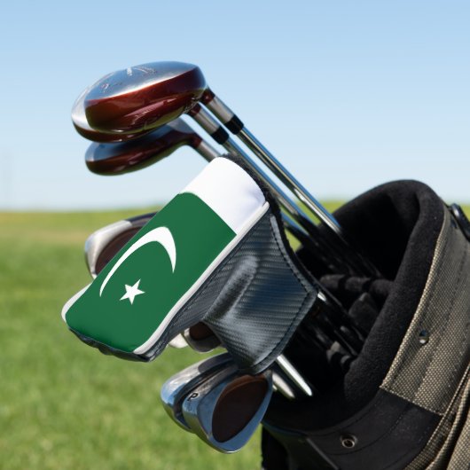 Flagge Pakistans Golf Headcover (In Situ)