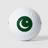Flagge Pakistans Golfball (Vorderseite)