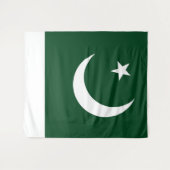 Flagge Pakistans groß Wandteppich (Vorderseite (Horizontal))