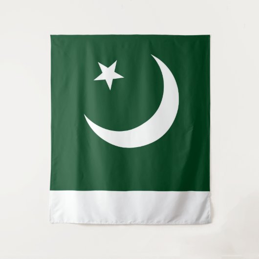 Flagge Pakistans groß Wandteppich (Vorderseite)