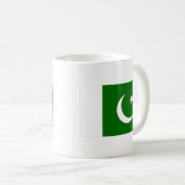 Flagge Pakistans Kaffeetasse (VorderseiteRechts)
