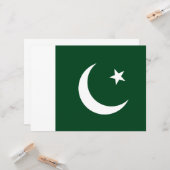 Flagge Pakistans Karte (Vorderseite/Rückseite Beispiel)