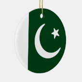Flagge Pakistans Keramik Ornament (Rechts)