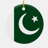 Flagge Pakistans Keramik Ornament (Hinten)
