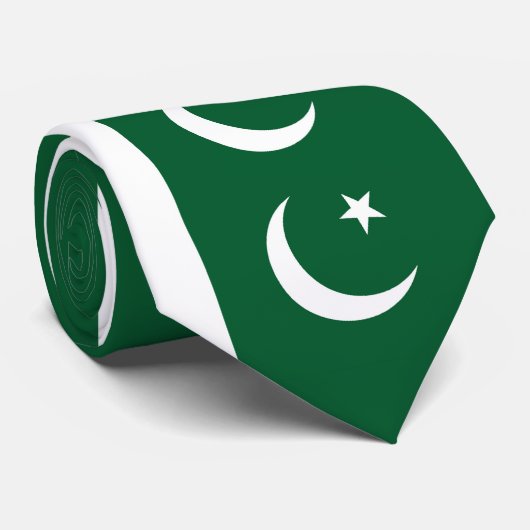 Flagge Pakistans Krawatte (Gerollt)