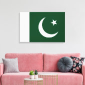 Flagge Pakistans Leinwanddruck (Insitu (Wohnzimmer))