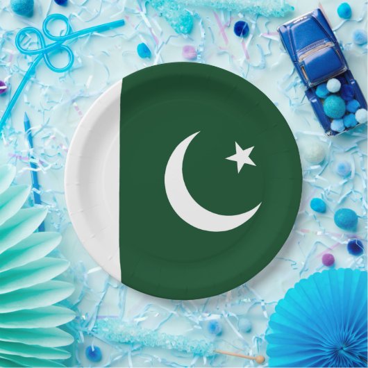Flagge Pakistans Pappteller (Party)
