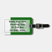 Flagge Pakistans Persönliche Identifikationsnummer Gepäckanhänger (Vorderseite horizontal)