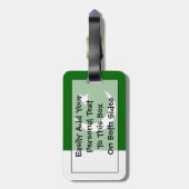 Flagge Pakistans Persönliche Identifikationsnummer Gepäckanhänger (Rückseite vertikal)