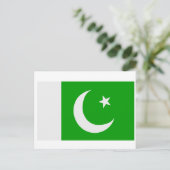 Flagge Pakistans Postkarte (Stehend Vorderseite)