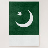 Flagge Pakistans Puzzle (Vertikal)