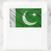 Flagge Pakistans Rechteckiger Aufkleber (Tasche)