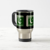 Flagge Pakistans Reisebecher (Vorderseite Links)