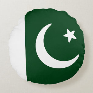 Flagge Pakistans Rundes Kissen