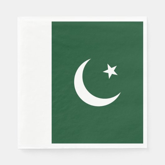 Flagge Pakistans Serviette (Vorderseite)