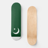 Flagge Pakistans Skateboard (Vorderseite)