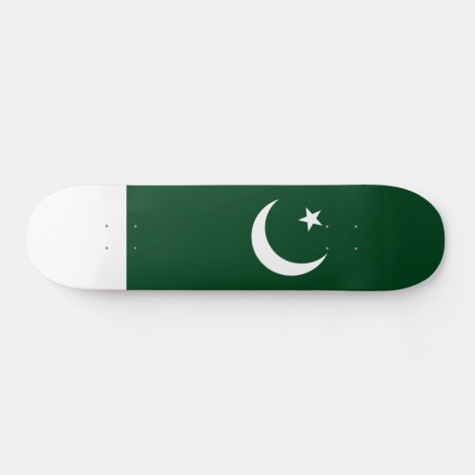 Flagge Pakistans Skateboard (Horizontal)