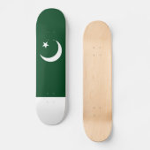Flagge Pakistans Skateboard (Vorderseite)