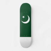 Flagge Pakistans Skateboard (Vorderseite)