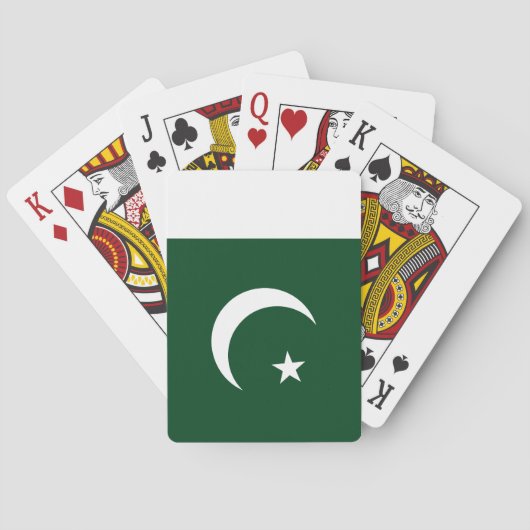 Flagge Pakistans Spielkarten (Rückseite)