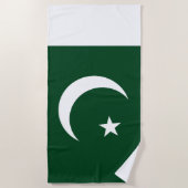 Flagge Pakistans Strandtuch (Vorderseite)
