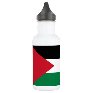 Flagge Palästinas Edelstahlflasche