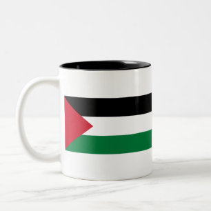 Flagge Palästinas Zweifarbige Tasse