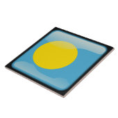 Flagge Palaus Fliese (Seite)